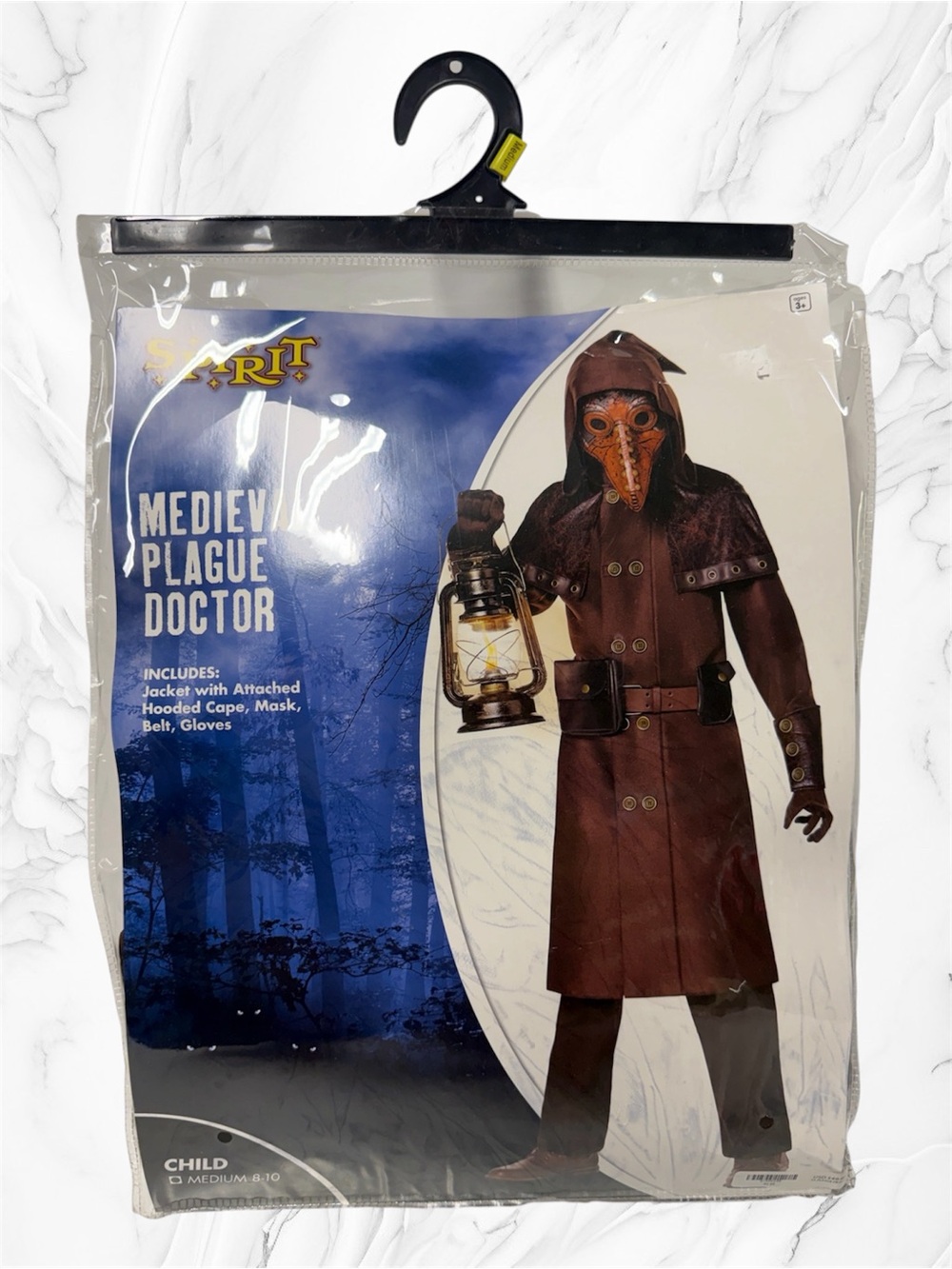 Spirit Medieval Plague Doctor Costume in Brown child medium 8-10